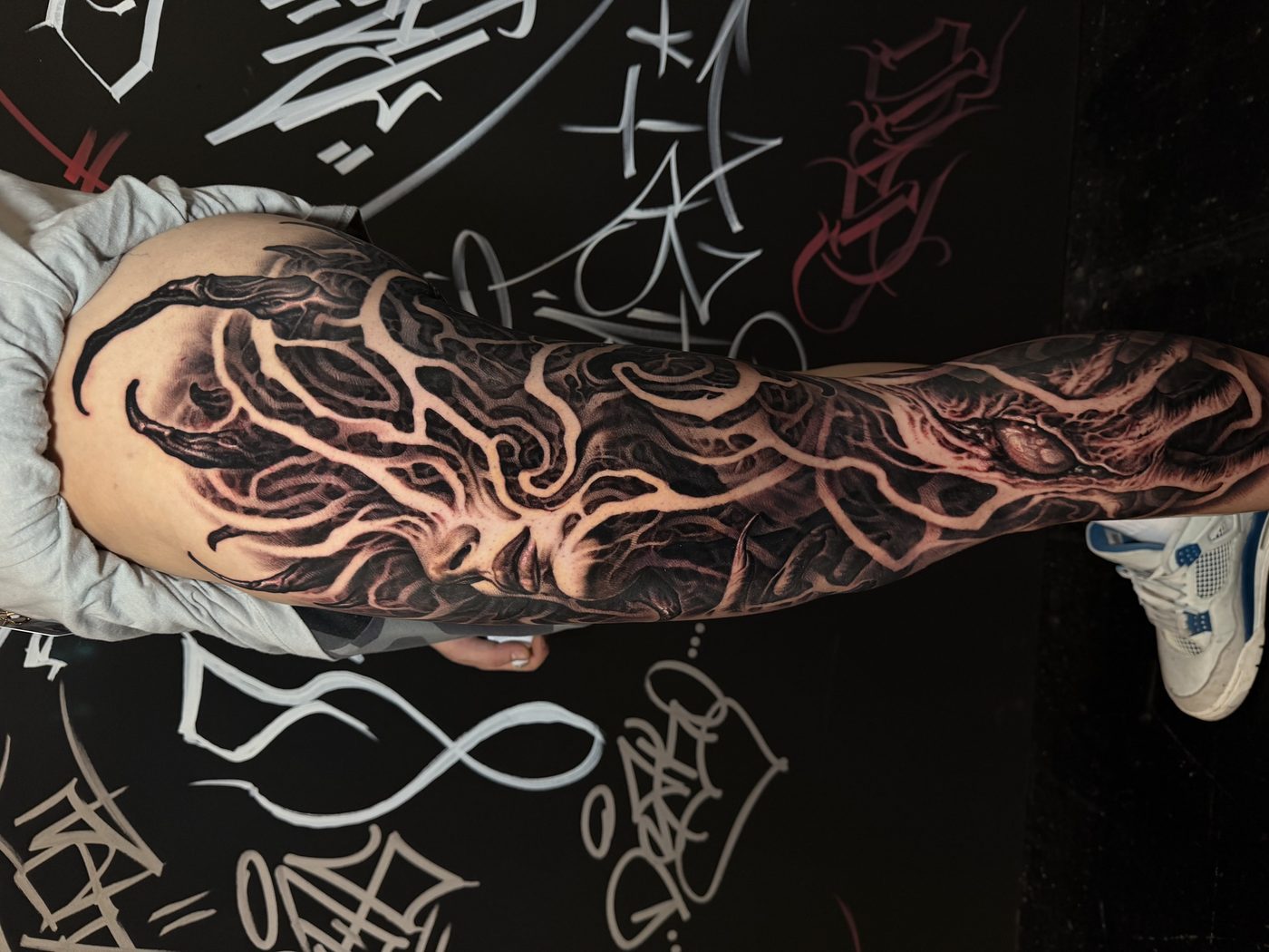 Black and grey tattoo by Nico at Soul Kraft Ink in Asbury Park, New Jersey