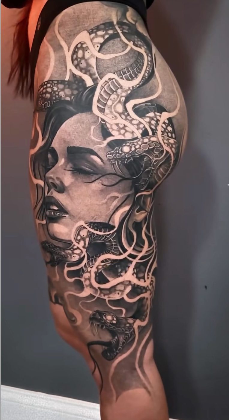 Black and grey tattoo by Max at Soul Kraft Ink in Asbury Park, New Jersey