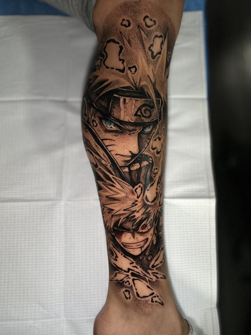 Black and grey tattoo by Max at Soul Kraft Ink in Asbury Park, New Jersey
