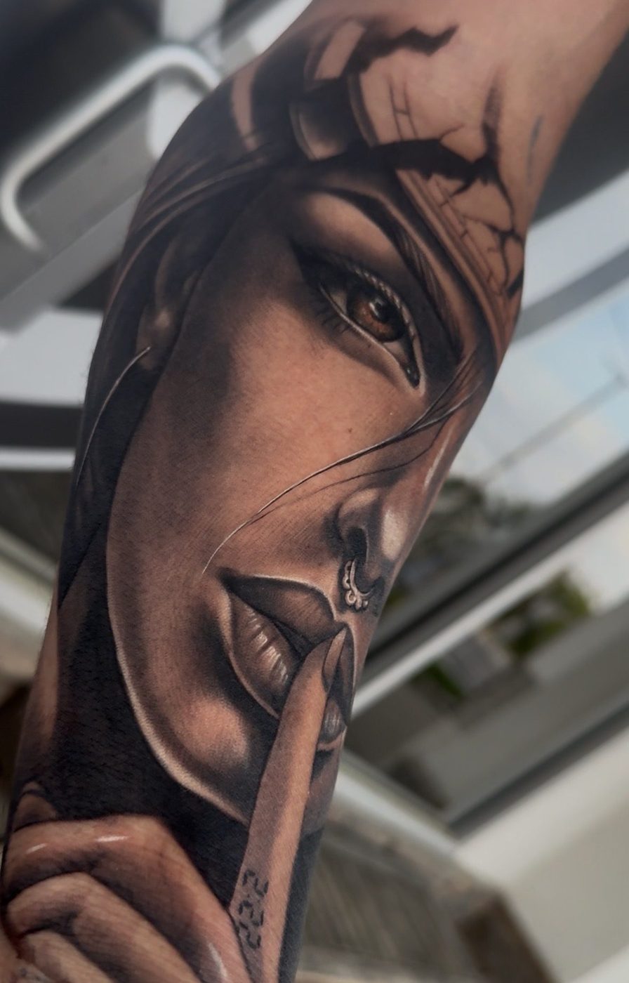 Black and grey tattoo by Angel at Soul Kraft Ink in Asbury Park, New Jersey