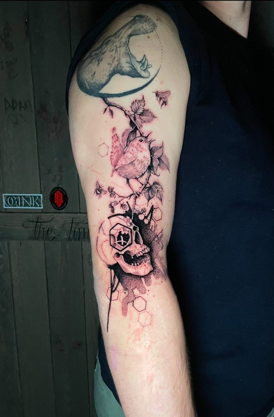 Color tattoo by Adrian at Soul Kraft Ink in Asbury Park, New Jersey