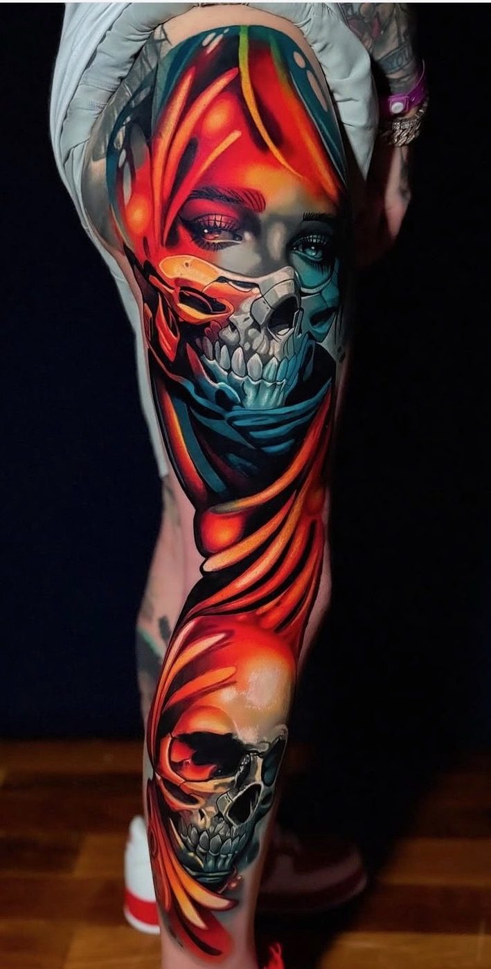 Color tattoo by Jorge at Soul Kraft Ink in Asbury Park, New Jersey